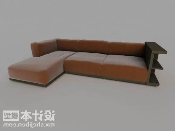 Sectional Multi Seaters Sofa Velvet Material 3d model Sectional Multi Seaters Sofa Velvet Material 3d model