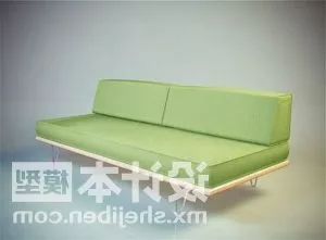 Simple Living Room Sofa Green Color 3d model Simple Living Room Sofa Green Color 3d model