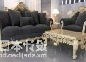 European Sofa Combination Classic Style 3d model