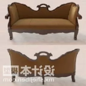 Classic Living Room Sofa 3d model