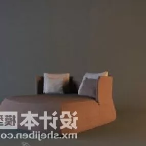 Living Room Sofa Bed Style 3d model