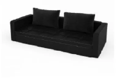 Living Room Sofa Black Leather V1 3d model Living Room Sofa Black Leather V1 3d model