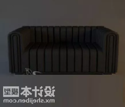 Double Sofa Upholstery Lines Pattern 3d model Double Sofa Upholstery Lines Pattern 3d model