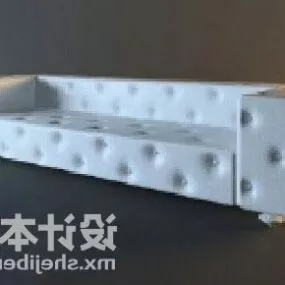 Multi Seaters Sofa Chesterfield Dotted Pattern 3d model
