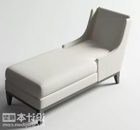 Modern White Sofa Daybed 3d model Modern White Sofa Daybed 3d model