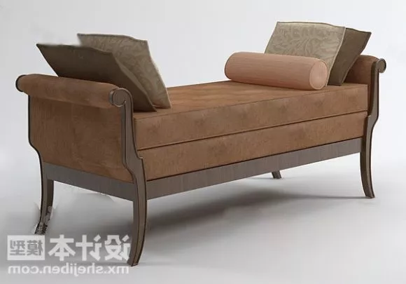 Daybed With Cushion 3d model Daybed With Cushion 3d model