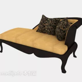 Sofa Daybed Vintage Design 3d model