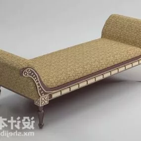 Carved Frame Daybed 3d model