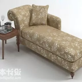 Vintage Upholstery Daybed 3d model