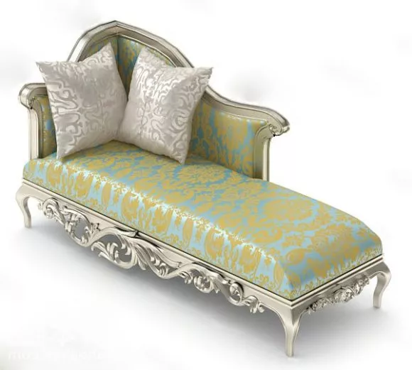 European Daybed Sofa 3d model European Daybed Sofa 3d model