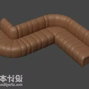 Multi Seaters Z Shaped Sofa 3d model