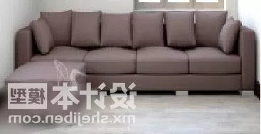 Multi Seaters Sofa Brown Fabric 3d model Multi Seaters Sofa Brown Fabric 3d model