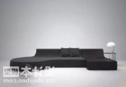 Multi Seaters Sofa Grey Fabric Material 3d model Multi Seaters Sofa Grey Fabric Material 3d model