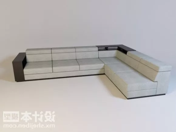 L Shaped Multi Seaters Sofa 3d model L Shaped Multi Seaters Sofa 3d model