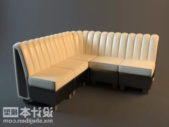 Elegant Design Multi Seaters White Sofa 3d model Elegant Design Multi Seaters White Sofa 3d model