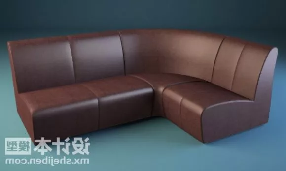 Multi Seaters Corner Sofa Leather 3d model Multi Seaters Corner Sofa Leather 3d model