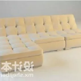 Multi Seaters Sectional Sofa Chesterfield 3d model