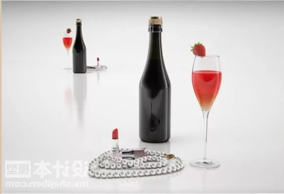 Beverage Drinkware Set 3d model Beverage Drinkware Set 3d model