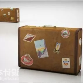 Business Leather Bag 3d model