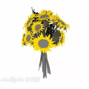 Home Trinkets Sun Flower 3d model
