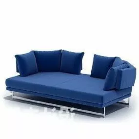 Single Bed Sofa Style 3d model