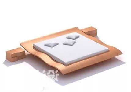 Modernism Double Bed 3d model Modernism Double Bed 3d model