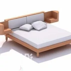 Bedroom Furniture Double Bed 3d model