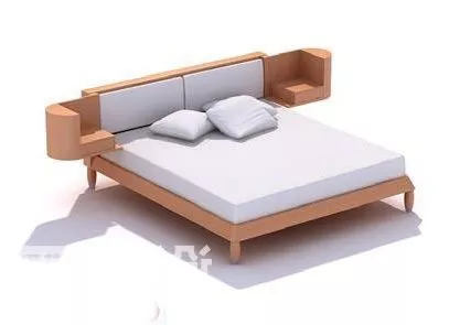 Bedroom Furniture Double Bed 3d model Bedroom Furniture Double Bed 3d model