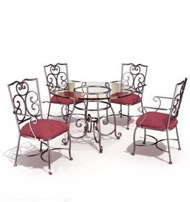 Classic Table Chair Outdoor Furniture 3d model Classic Table Chair Outdoor Furniture 3d model