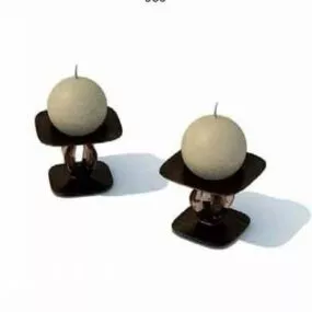 Candlestick Light With Stand 3d model