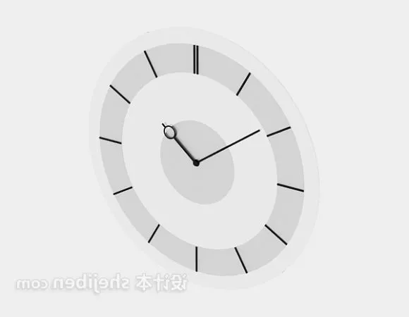 Small Steel Alarm Clock 3d model