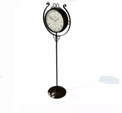 Circle Clock Carved Frame 3d model