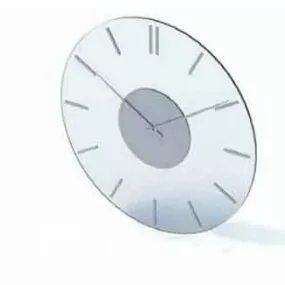 Clock With Minimalist Dial 3d model