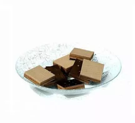Cup Cake On Tray 3d model