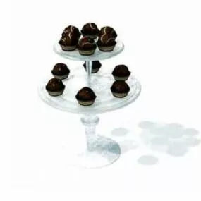 Food Dish Decorative With Cake 3d model