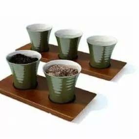 Tableware With Ceramic Glass 3d model