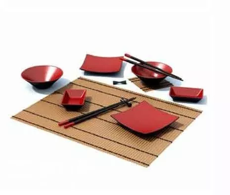 Tableware Japanese Style 3d model Tableware Japanese Style 3d model