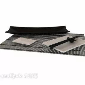 Japanese Dinning Tableware 3d model