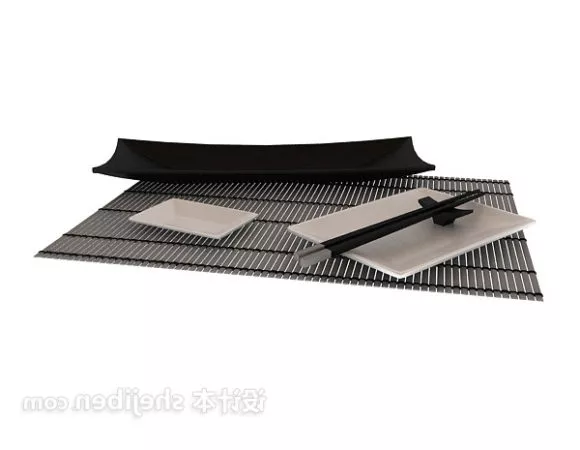 Japanese Dinning Tableware 3d model Japanese Dinning Tableware 3d model