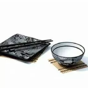 Chinese Dinning Tableware V1 3d model