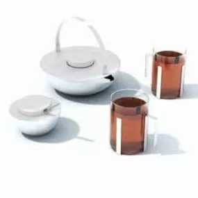 Modern Teapot Tableware 3d model