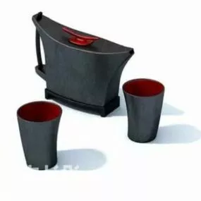 Tableware Black Cup 3d model