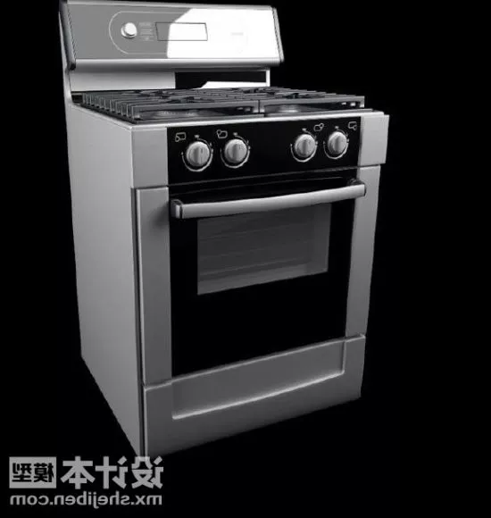 Siemens Gas Stove Vertical Size 3d model