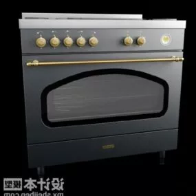 Vintage Electric Oven 3d model