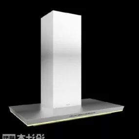 Rectangular Kitchen Hood 3d model