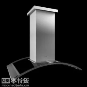 Glass Kitchen Hood 3d model