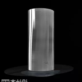 Cylinder Glass Kitchen Hood 3d model