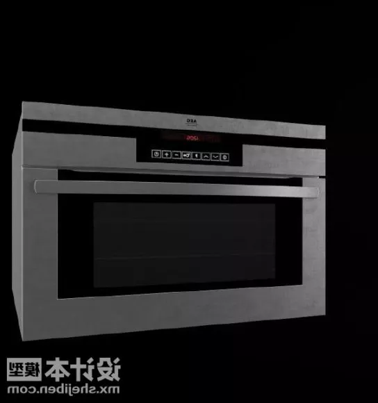 Silver Electric Oven 3d model Silver Electric Oven 3d model