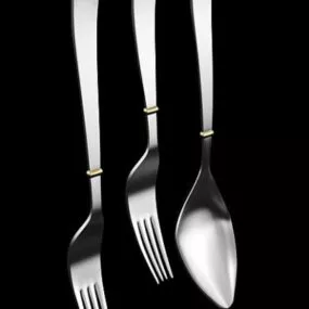 Kitchen Utensils Spoon And Fork 3d model