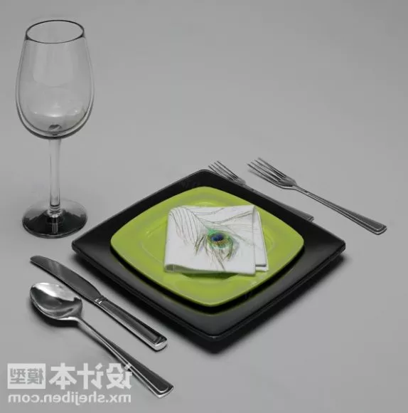 Spoon Utensil 3d model